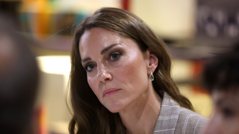 A close up of Kate Middleton