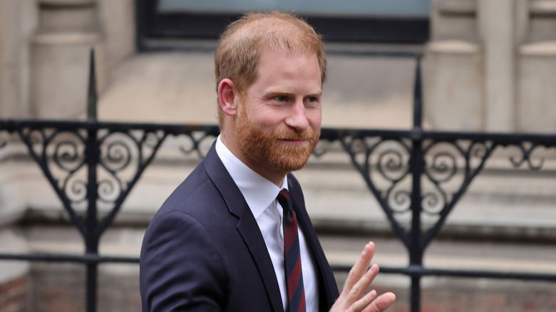 Prince Harry waving
