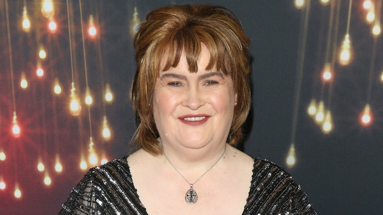 Susan Boyle smiling