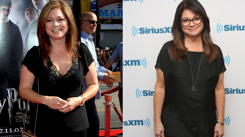 Side-by-side photos showing Valerie Bertinelli during and after her Jenny Craig endorsement