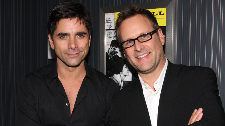 John Stamos and Dave Coulier posing