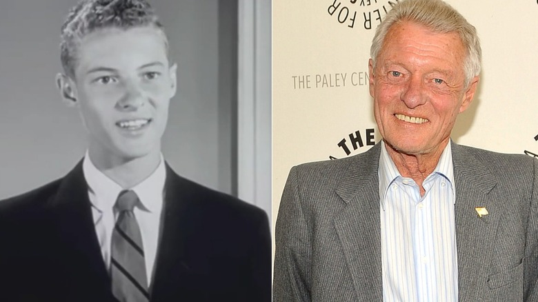 A side-by-side photo showing Ken Osmond over the years